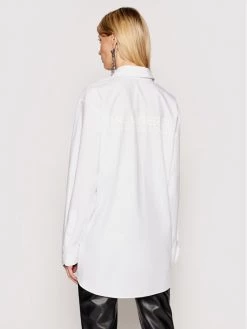 KARL LAGERFELD Άνδρες Casual Πουκάμισα Πουκάμισο Unisex Poplin 211U1600 Λευκό Regular Fit Λευκό -KARL LAGERFELD Κατάστημα unnamed file 4162