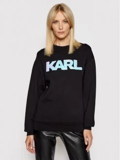 KARL LAGERFELD Γυναίκες Μπλούζες Μπλούζα Unisex Balloon Logo 211U1804 Μαύρο Regular Fit Μαύρο -KARL LAGERFELD Κατάστημα unnamed file 4169
