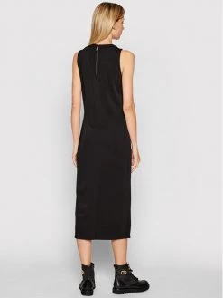 KARL LAGERFELD Γυναίκες Καθημερινά Φορέματα Φόρεμα καθημερινό Logo Tape Snap 211W1365 Μαύρο Slim Fit Μαύρο -KARL LAGERFELD Κατάστημα unnamed file 418