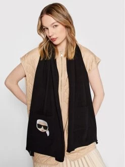 KARL LAGERFELD Άνδρες Καπέλα, σκούφοι, κασκόλ, γάντια Πασμίνα 206W3318 Μαύρο Μαύρο -KARL LAGERFELD Κατάστημα unnamed file 4233