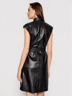 KARL LAGERFELD Γυναίκες Δερμάτινα Φορέματα Φόρεμα από απομίμηση δέρματος Faux 211W1308 Μαύρο Regular Fit Μαύρο -KARL LAGERFELD Κατάστημα unnamed file 424