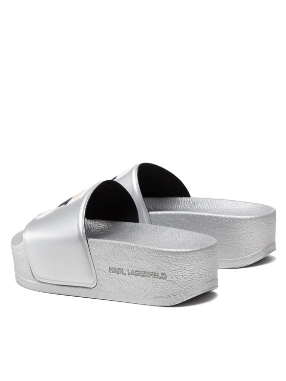 KARL LAGERFELD Γυναίκες Παντόφλες KL80805 Ασημί Ασημί 3 KARL LAGERFELD Γυναίκες Παντόφλες KL80805 Ασημί Ασημί - Image 3