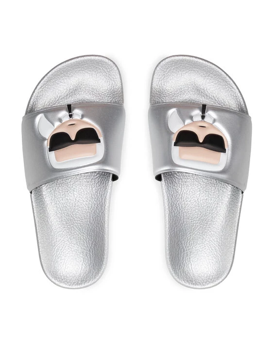 KARL LAGERFELD Γυναίκες Παντόφλες KL80805 Ασημί Ασημί 6 KARL LAGERFELD Γυναίκες Παντόφλες KL80805 Ασημί Ασημί - Image 6