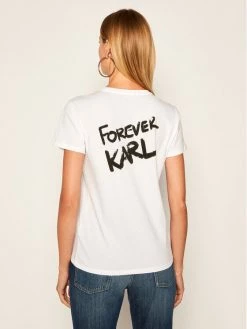 KARL LAGERFELD Γυναίκες T-shirts T-Shirt Forever 205W1702 Λευκό Long Fit Λευκό -KARL LAGERFELD Κατάστημα unnamed file 470