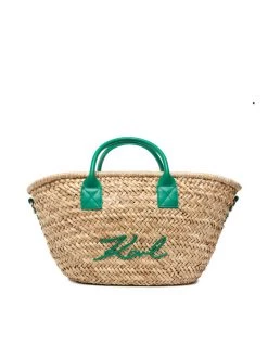 KARL LAGERFELD Γυναίκες Τσάντες Ψάθινες Τσάντα 221W3081 Μπεζ Μπεζ
