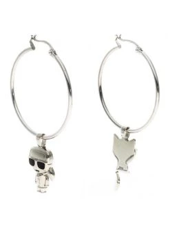 KARL LAGERFELD Γυναίκες Σκουλαρίκια 220W3910 Ασημί Ασημί