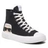 KARL LAGERFELD Γυναίκες Κλειστά Παπούτσια Sneakers KL60350 Μαύρο Μαύρο