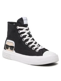 KARL LAGERFELD Γυναίκες Κλειστά Παπούτσια Sneakers KL60350 Μαύρο Μαύρο
