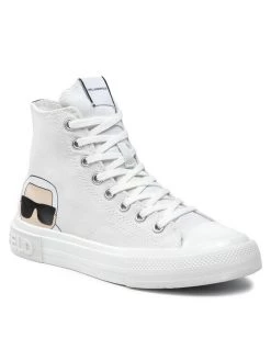 KARL LAGERFELD Γυναίκες Κλειστά Παπούτσια Sneakers KL60350 Λευκό Λευκό