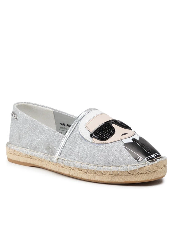 KARL LAGERFELD Γυναίκες Κλειστά Παπούτσια Εσπαντρίγιες KL80111 Ασημί Ασημί 1 KARL LAGERFELD Γυναίκες Κλειστά Παπούτσια Εσπαντρίγιες KL80111 Ασημί Ασημί