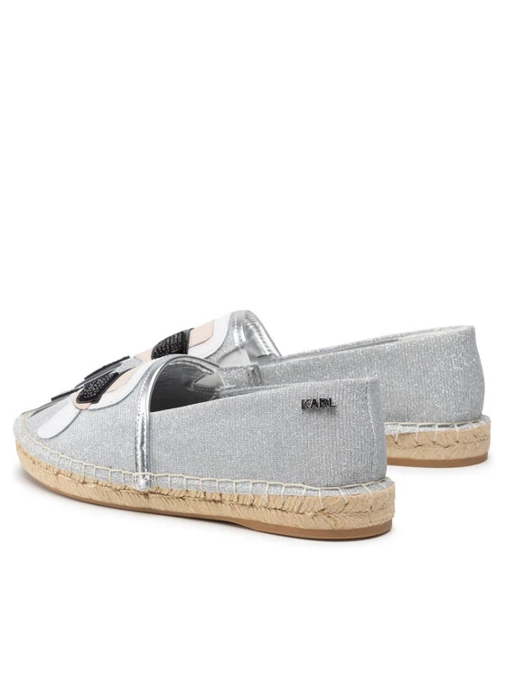 KARL LAGERFELD Γυναίκες Κλειστά Παπούτσια Εσπαντρίγιες KL80111 Ασημί Ασημί 3 KARL LAGERFELD Γυναίκες Κλειστά Παπούτσια Εσπαντρίγιες KL80111 Ασημί Ασημί - Image 3
