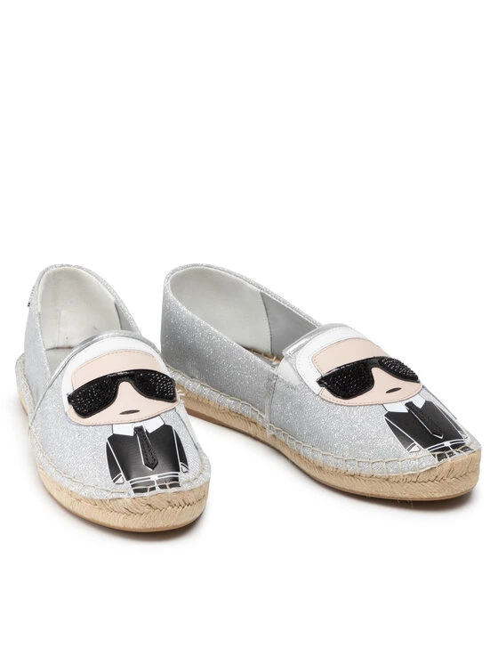 KARL LAGERFELD Γυναίκες Κλειστά Παπούτσια Εσπαντρίγιες KL80111 Ασημί Ασημί 5 KARL LAGERFELD Γυναίκες Κλειστά Παπούτσια Εσπαντρίγιες KL80111 Ασημί Ασημί - Image 5