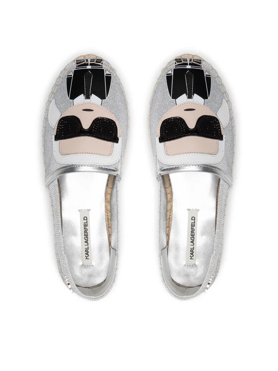 KARL LAGERFELD Γυναίκες Κλειστά Παπούτσια Εσπαντρίγιες KL80111 Ασημί Ασημί 6 KARL LAGERFELD Γυναίκες Κλειστά Παπούτσια Εσπαντρίγιες KL80111 Ασημί Ασημί - Image 6