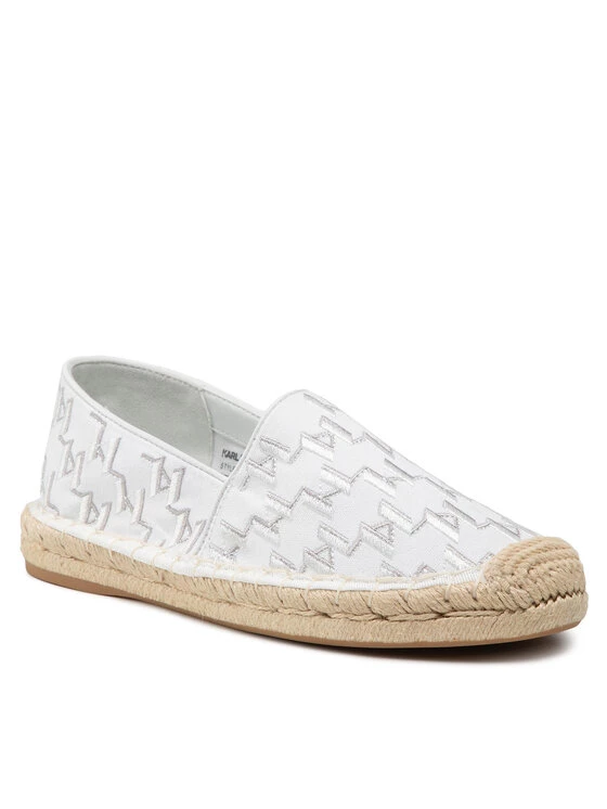 KARL LAGERFELD Γυναίκες Κλειστά Παπούτσια Εσπαντρίγιες KL80112 Λευκό Λευκό 1 KARL LAGERFELD Γυναίκες Κλειστά Παπούτσια Εσπαντρίγιες KL80112 Λευκό Λευκό