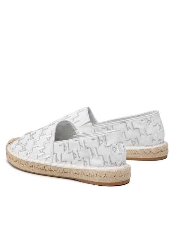 KARL LAGERFELD Γυναίκες Κλειστά Παπούτσια Εσπαντρίγιες KL80112 Λευκό Λευκό 2 KARL LAGERFELD Γυναίκες Κλειστά Παπούτσια Εσπαντρίγιες KL80112 Λευκό Λευκό - Image 2