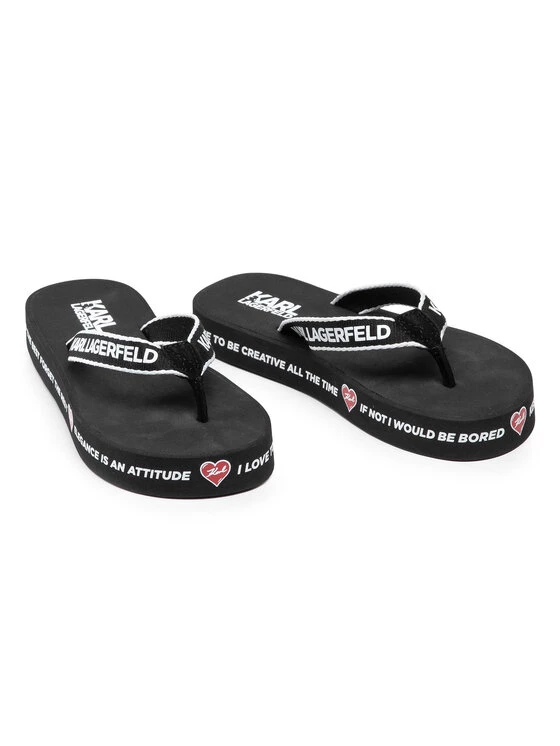 KARL LAGERFELD Γυναίκες Σαγιονάρες KL81001s Μαύρο Μαύρο 5 KARL LAGERFELD Γυναίκες Σαγιονάρες KL81001s Μαύρο Μαύρο - Image 5