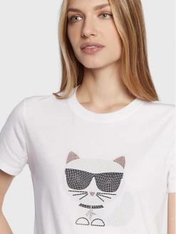 KARL LAGERFELD Γυναίκες T-shirts T-Shirt Ikonik Choupette 216W1732 Λευκό Regular Fit Λευκό -KARL LAGERFELD Κατάστημα unnamed file 8