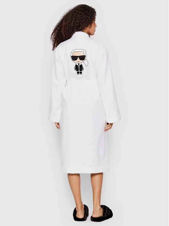 KARL LAGERFELD Γυναίκες Ρόμπες Ρόμπα Unisex Ikonik 220W2185 Λευκό Λευκό 6 KARL LAGERFELD Γυναίκες Ρόμπες Ρόμπα Unisex Ikonik 220W2185 Λευκό Λευκό - Image 6