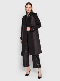 KARL LAGERFELD Γυναίκες Μεταβατικά Παλτά Παλτό μεταβατικό Printed 220W1503 Μαύρο Regular Fit Μαύρο