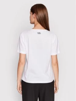 KARL LAGERFELD Γυναίκες T-shirts T-Shirt KL22WTS02 Λευκό Regular Fit Λευκό -KARL LAGERFELD Κατάστημα unnamed file 912