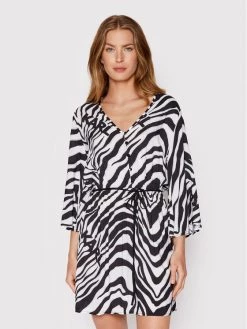 KARL LAGERFELD Γυναίκες Καθημερινά Φορέματα Φόρεμα καθημερινό Cover-Up KL22WCU12 Μαύρο Regular Fit Μαύρο