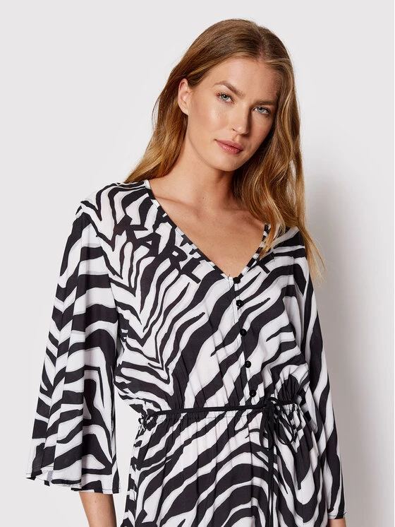 KARL LAGERFELD Γυναίκες Καθημερινά Φορέματα Φόρεμα καθημερινό Cover-Up KL22WCU12 Μαύρο Regular Fit Μαύρο 4 KARL LAGERFELD Γυναίκες Καθημερινά Φορέματα Φόρεμα καθημερινό Cover-Up KL22WCU12 Μαύρο Regular Fit Μαύρο - Image 4