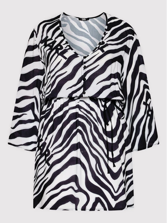 KARL LAGERFELD Γυναίκες Καθημερινά Φορέματα Φόρεμα καθημερινό Cover-Up KL22WCU12 Μαύρο Regular Fit Μαύρο 5 KARL LAGERFELD Γυναίκες Καθημερινά Φορέματα Φόρεμα καθημερινό Cover-Up KL22WCU12 Μαύρο Regular Fit Μαύρο - Image 5