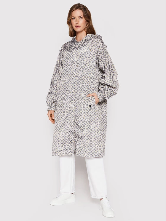 KARL LAGERFELD Γυναίκες Μεταβατικά Μπουφάν Μπουφάν μεταβατικό Printed 221W1502 Γκρι Relaxed Fit Γκρι 1 KARL LAGERFELD Γυναίκες Μεταβατικά Μπουφάν Μπουφάν μεταβατικό Printed 221W1502 Γκρι Relaxed Fit Γκρι